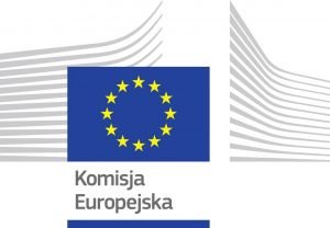 Logo Komisji Europejskiej.