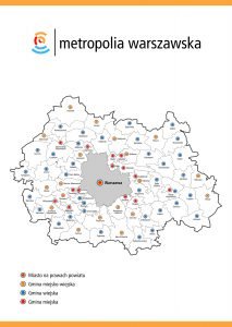 Mapa Regionu Warszawskiego Stołecznego 
